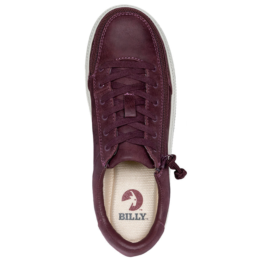 FINAL SALE - Women's Burgundy BILLY Sneaker Lows