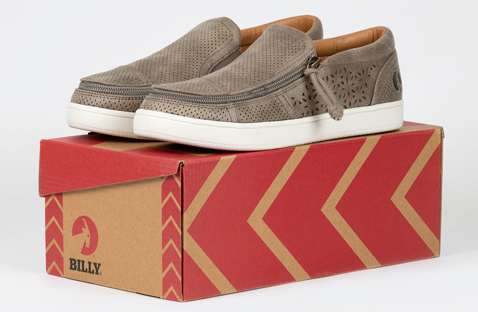 FINAL SALE - Women's Taupe BILLY Perf Lows