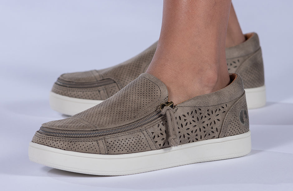 FINAL SALE - Women's Taupe BILLY Perf Lows
