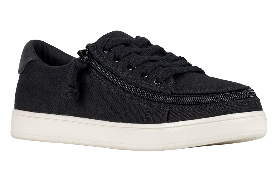 FINAL SALE - Women's Black Canvas BILLY Sneaker Low Tops