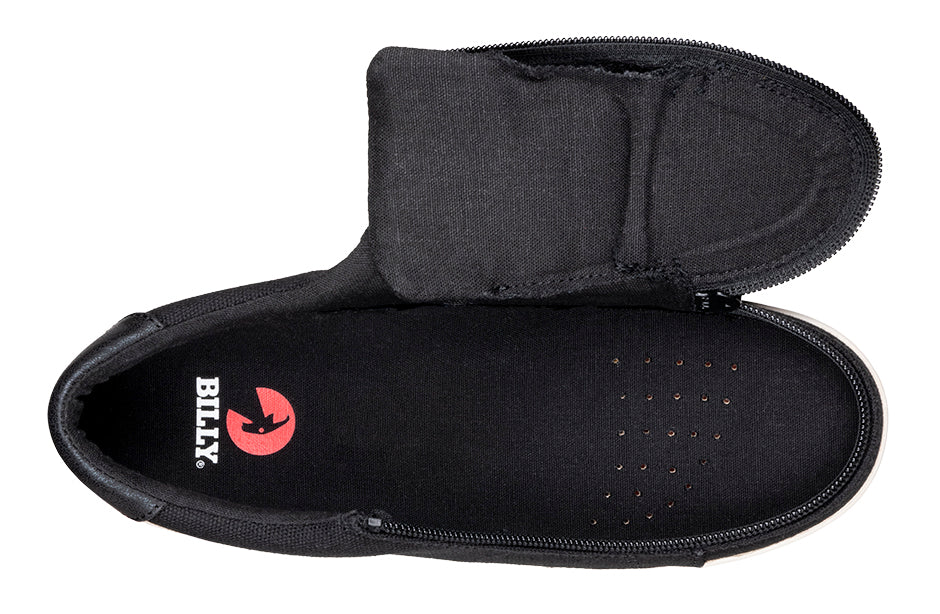 FINAL SALE - Women's Black Canvas BILLY Sneaker Low Tops