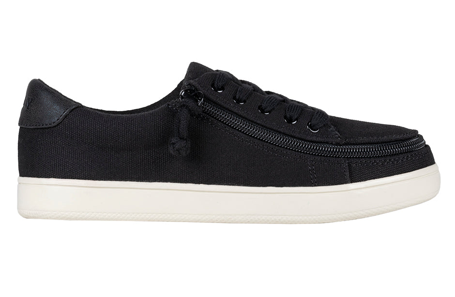 FINAL SALE - Women's Black Canvas BILLY Sneaker Low Tops