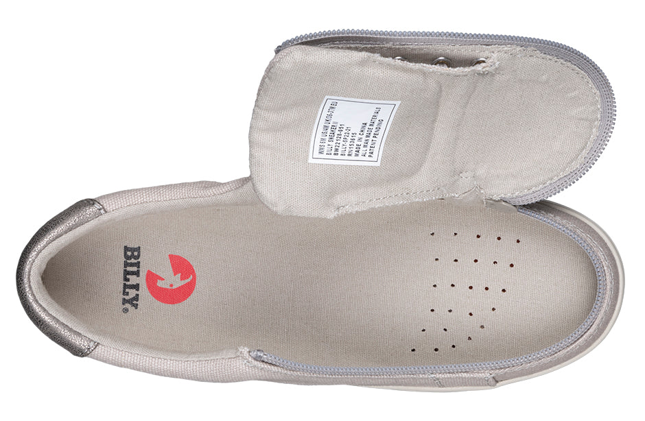 FINAL SALE - Women's Light Grey BILLY Sneaker Low Tops