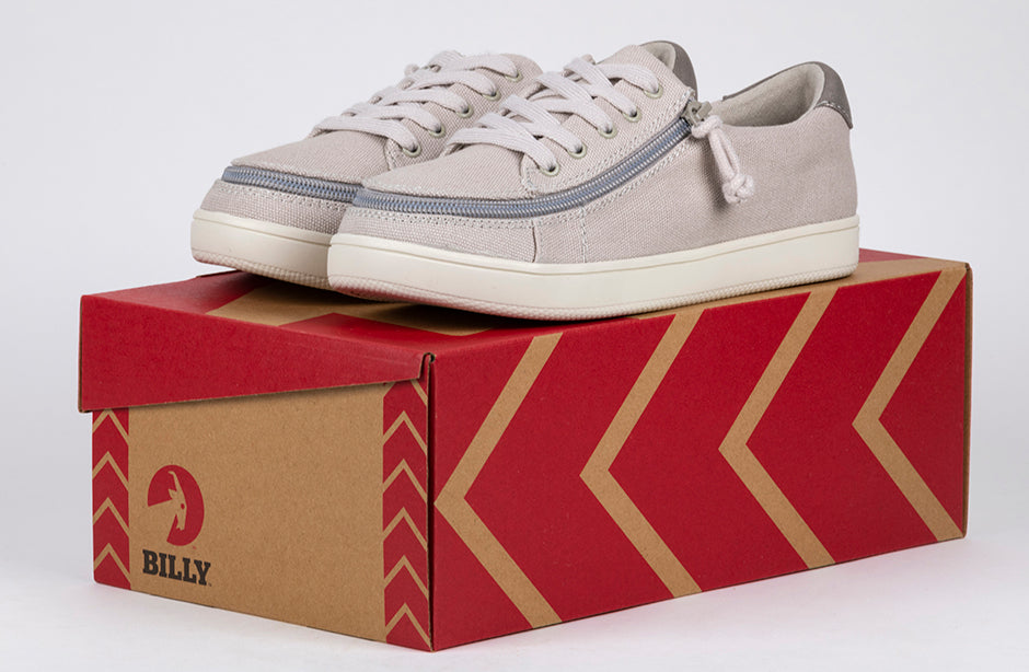 FINAL SALE - Women's Light Grey BILLY Sneaker Low Tops
