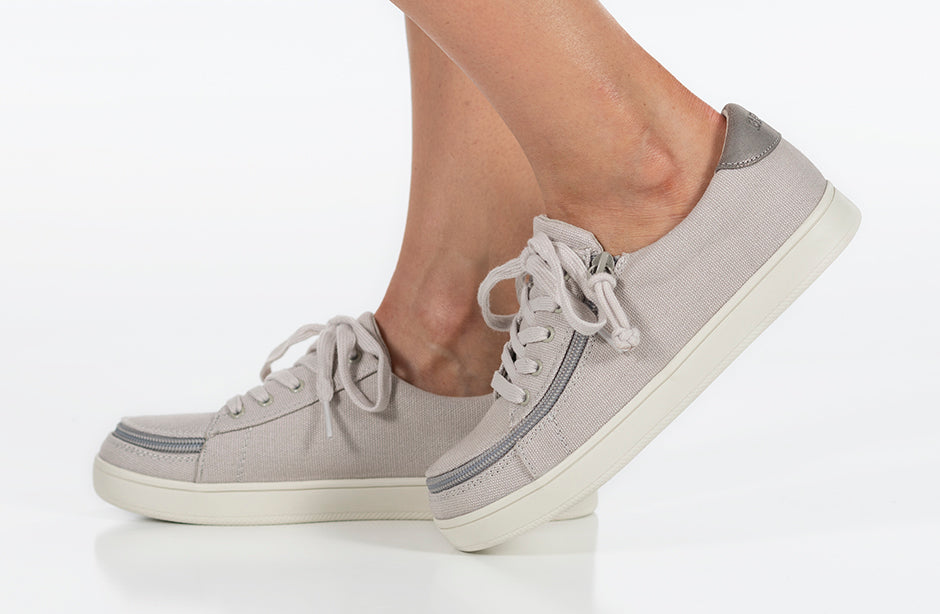 FINAL SALE - Women's Light Grey BILLY Sneaker Low Tops