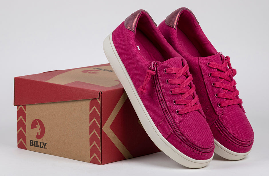 FINAL SALE - Women's Orchid Flower BILLY Sneaker Low Tops