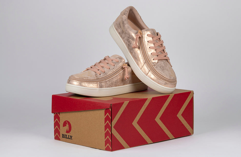 FINAL SALE - Women's Rose Gold BILLY Sneakers