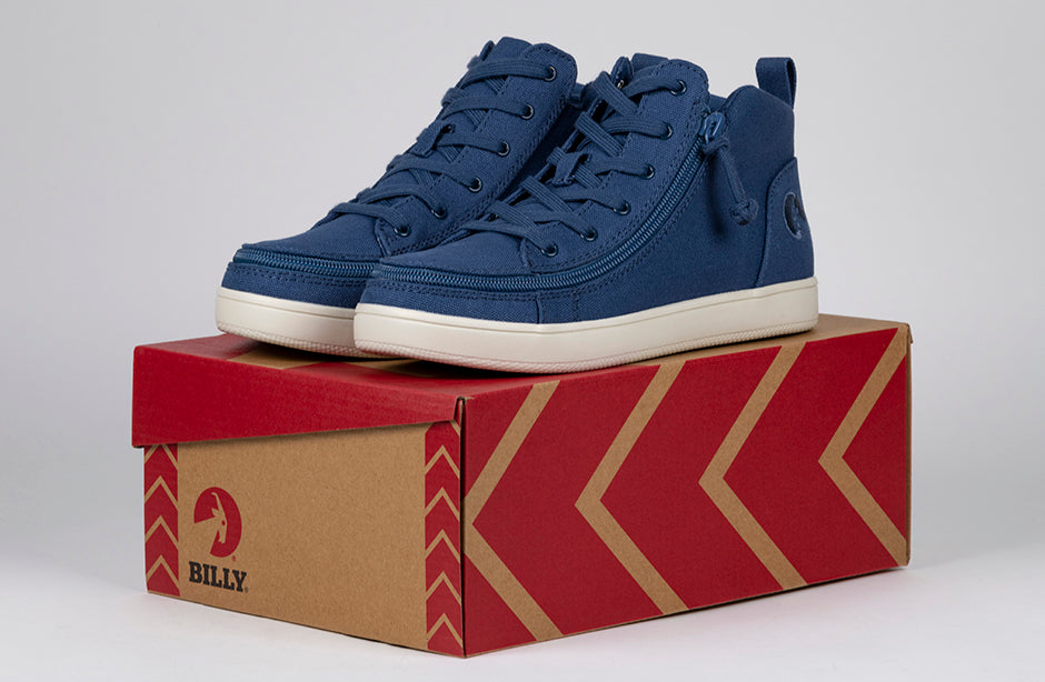FINAL SALE - Women's Beach Blue BILLY Sneaker Lace Mid Tops