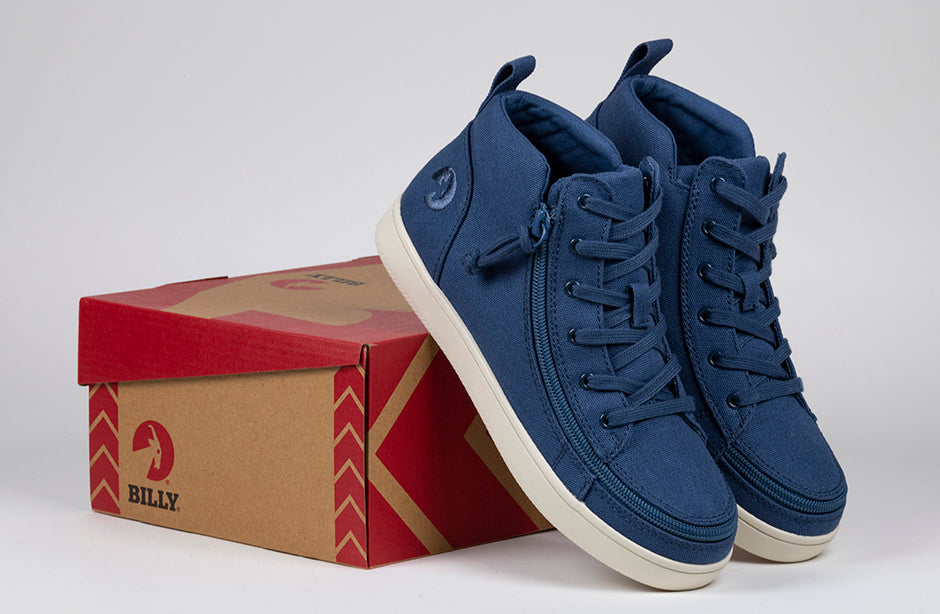 FINAL SALE - Women's Beach Blue BILLY Sneaker Lace Mid Tops