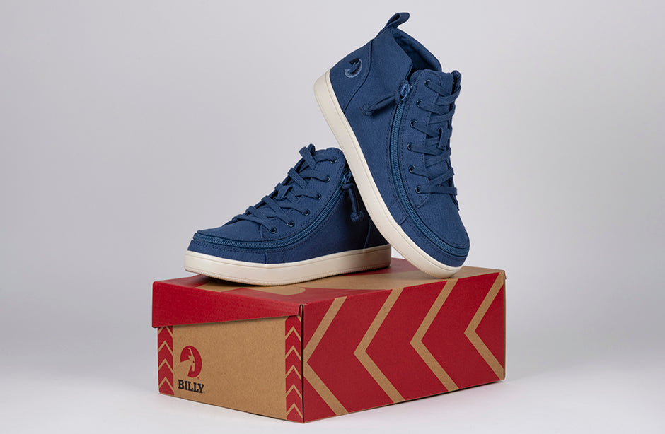 FINAL SALE - Women's Beach Blue BILLY Sneaker Lace Mid Tops