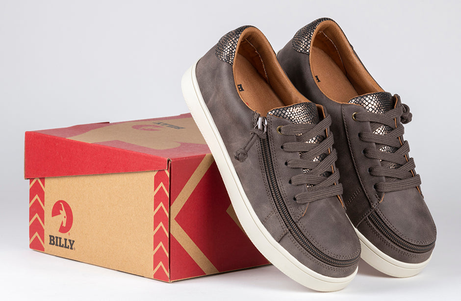 FINAL SALE - Women's Espresso BILLY Sneaker Low Tops