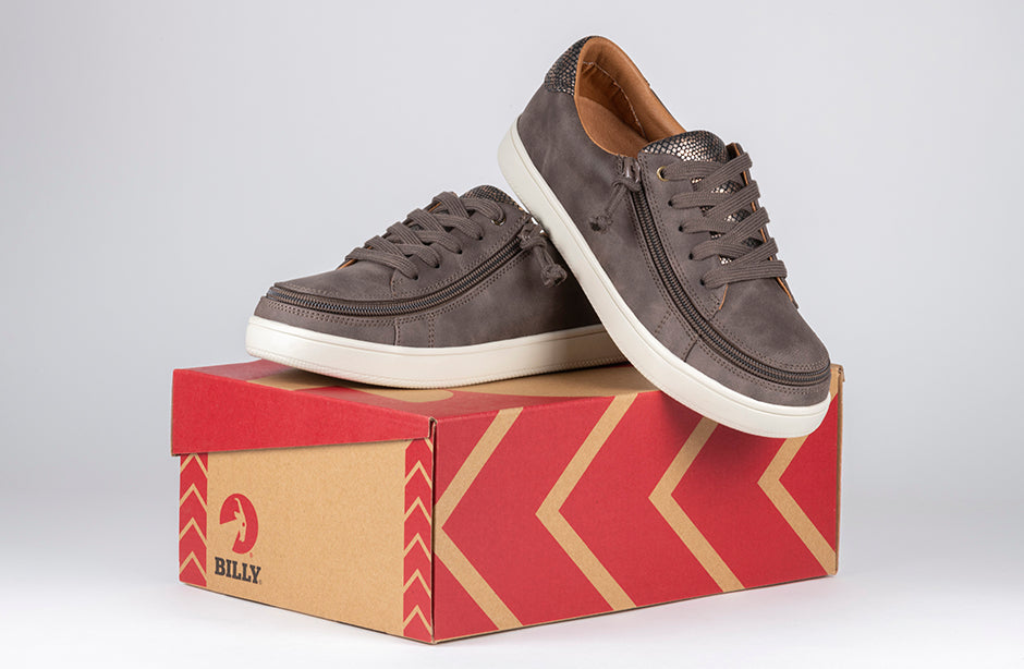 FINAL SALE - Women's Espresso BILLY Sneaker Low Tops
