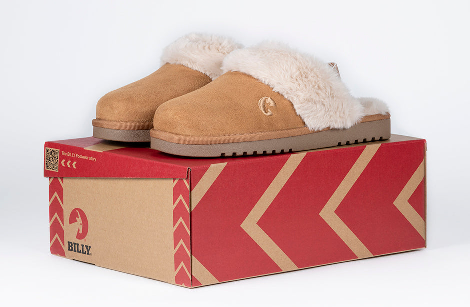 Women's Chestnut BILLY Cozy Sling Scuff
