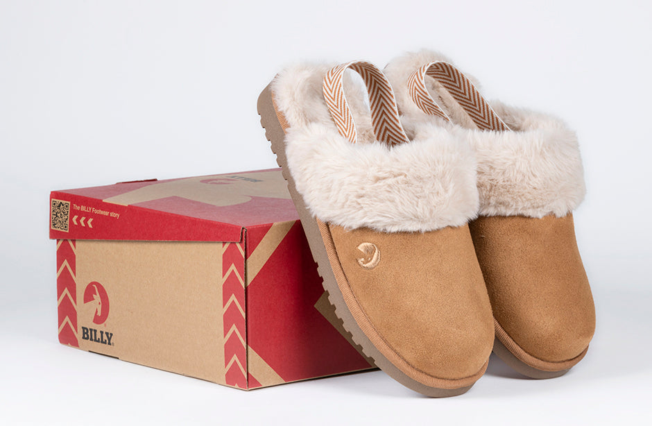 Women's Chestnut BILLY Cozy Sling Scuff