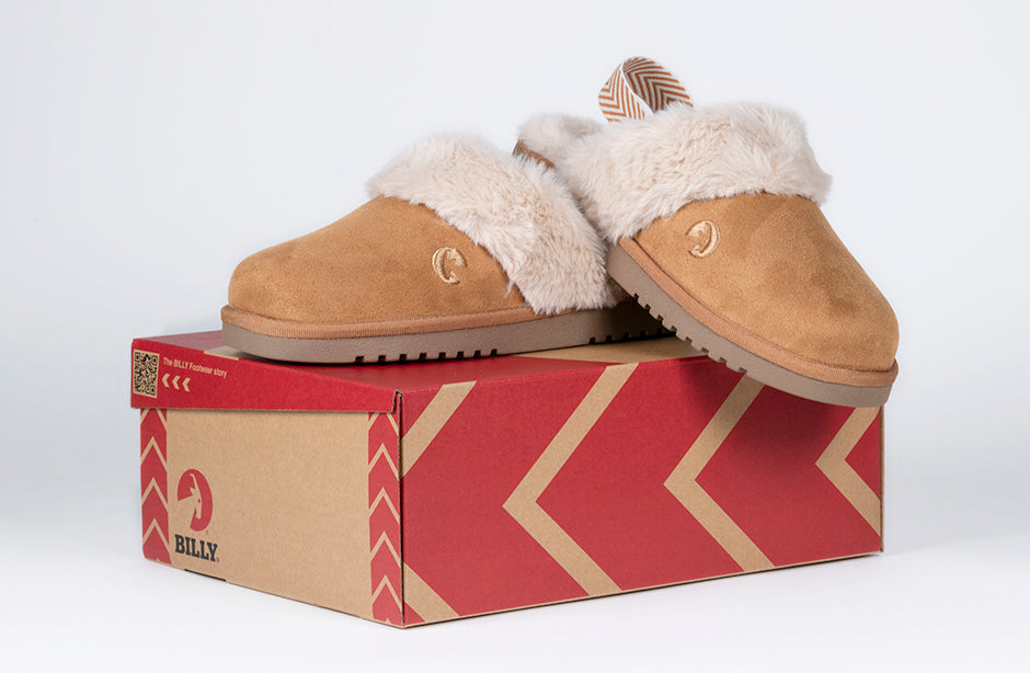 Women's Chestnut BILLY Cozy Sling Scuff
