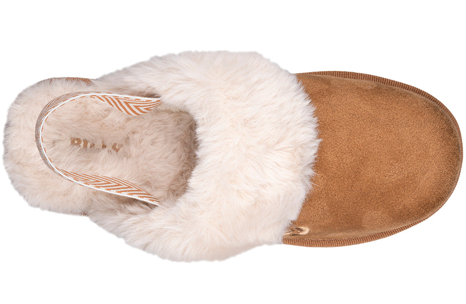 Women's Chestnut BILLY Cozy Sling Scuff