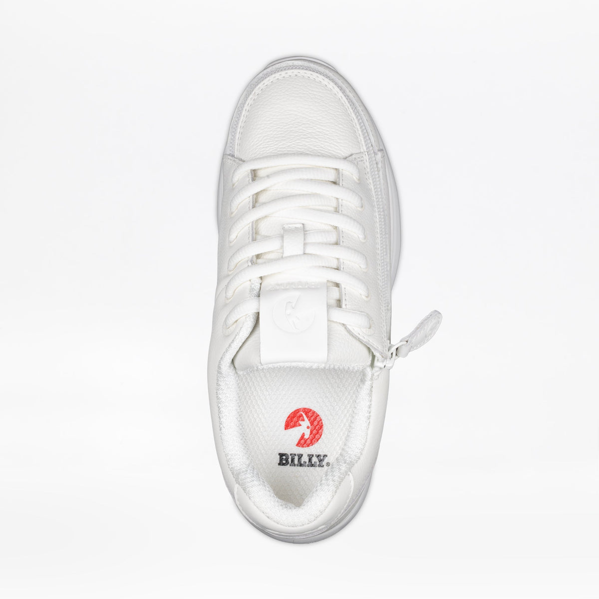 Women's White Leather BILLY Comfort Plush