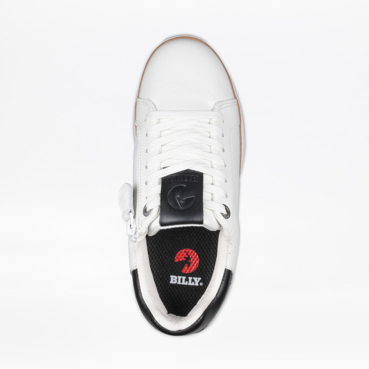 Women's White Leather BILLY Comfort Luxe