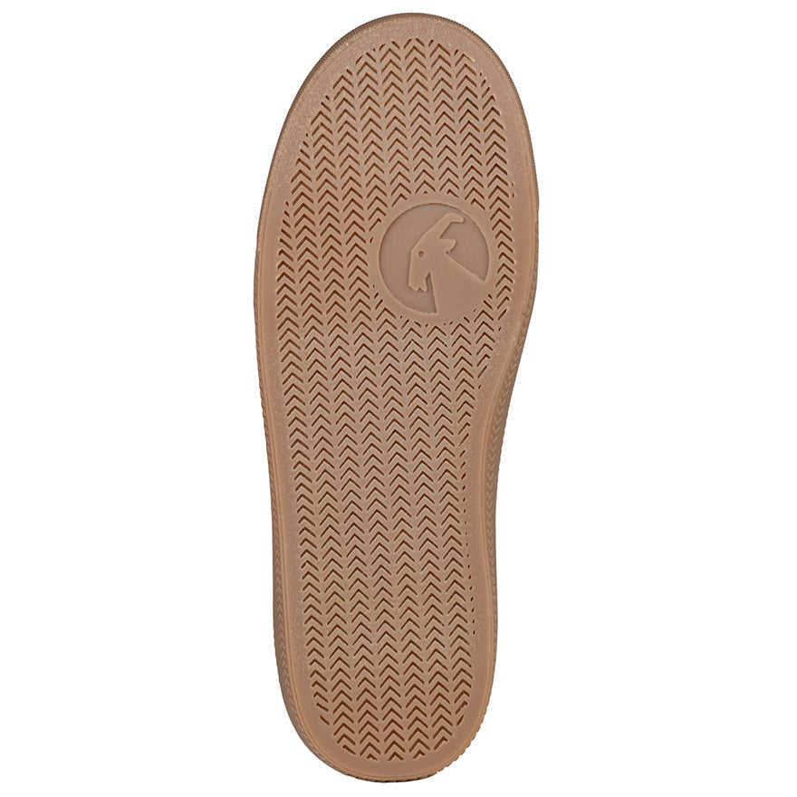FINAL SALE - Women's White (Brown Mustache) BILLY Low Sneakers