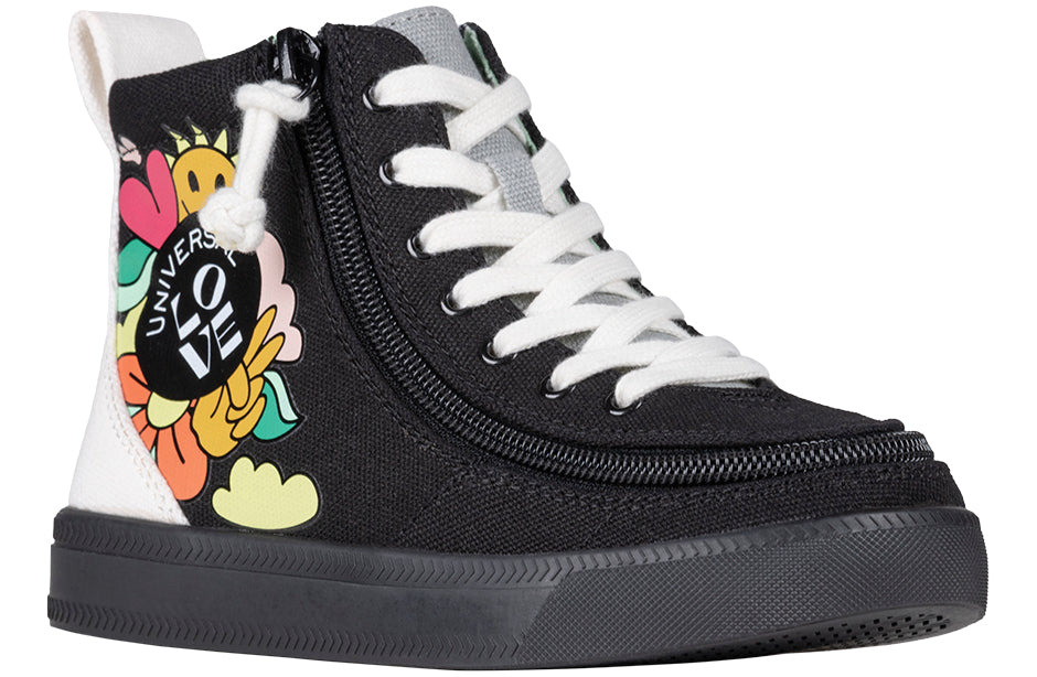 UNI Love Black Multi BILLY Classic Lace High Tops