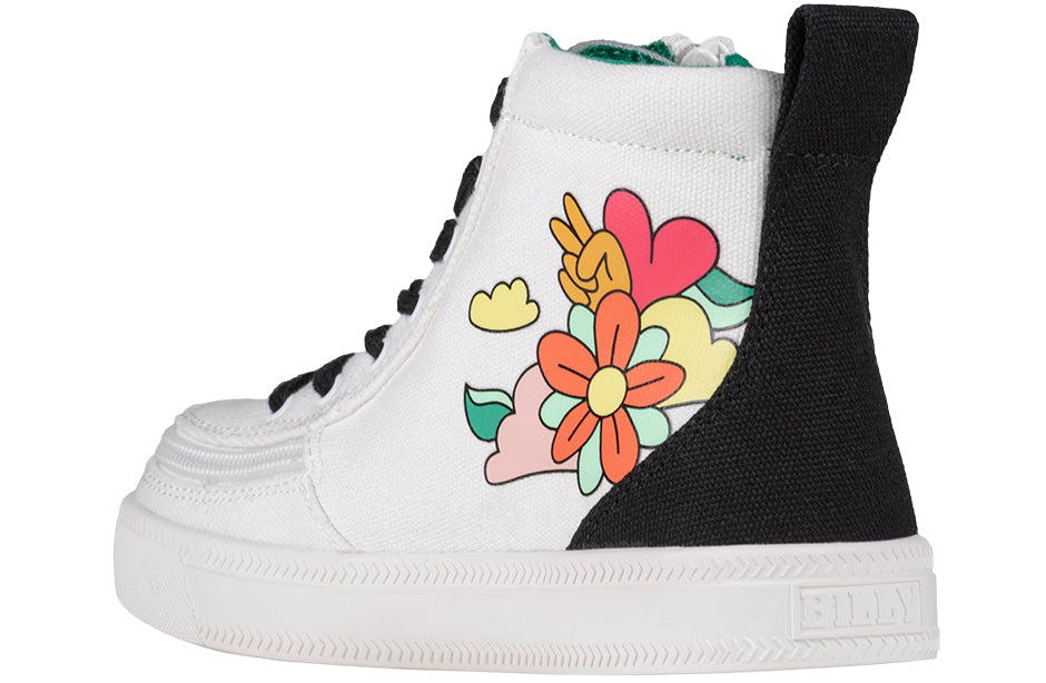 UNI Love White Multi BILLY Classic Lace High Tops