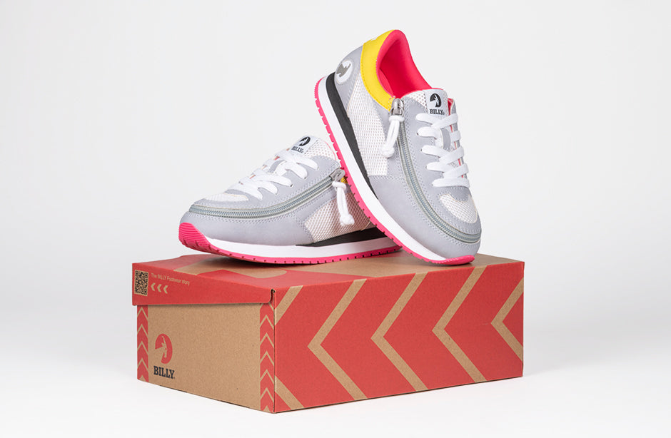 Grey/Pink BILLY Joggers
