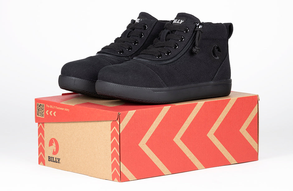 Black To The Floor BILLY D|R II Short Wrap High Tops