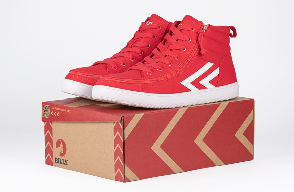 Men's Red/White BILLY CS Sneaker High Tops