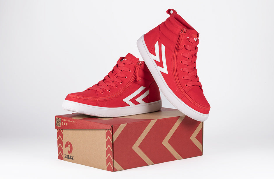 Men's Red/White BILLY CS Sneaker High Tops