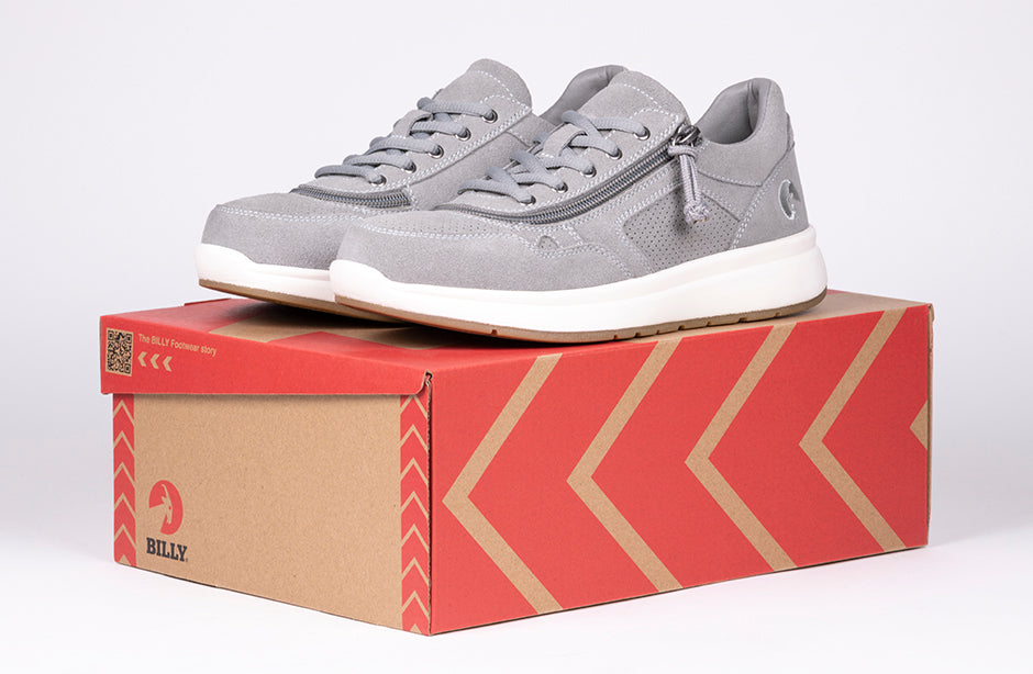 Women's Grey Suede BILLY Comfort Joggers