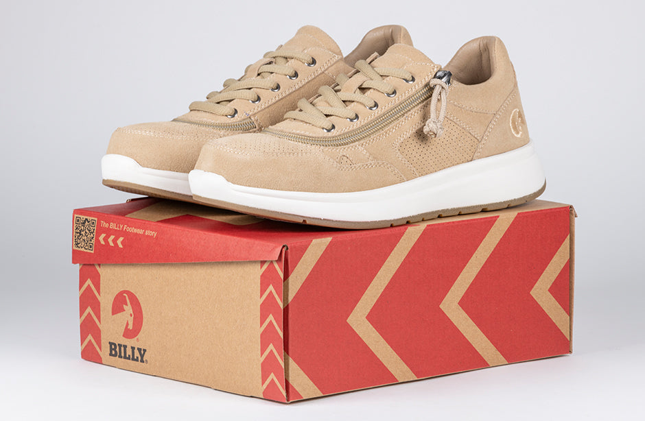 Women's Tan Suede BILLY Comfort Joggers